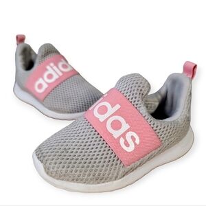 Adidas Lite Racer Adapt 4.0 "Grey Two/Super Pop" Running Shoe Size 8